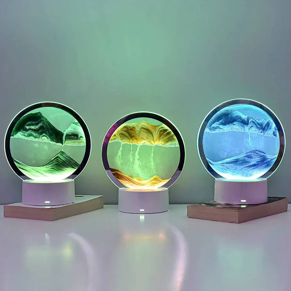 3D Moving Sand Lamp