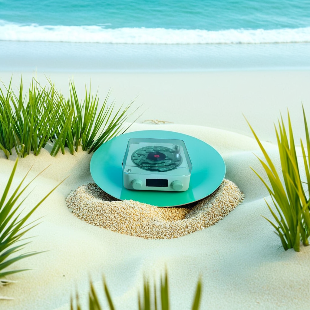 The Waves Vinyl Player Bluetooth Speaker